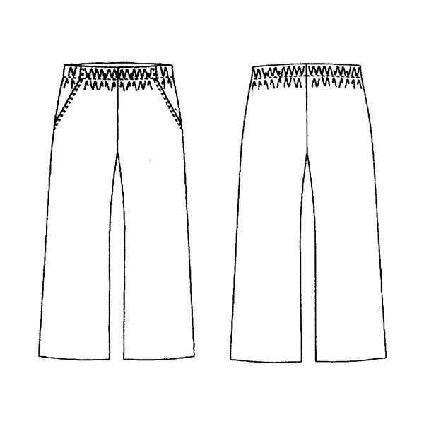 バーズアイ麻入りパンツ / 大きいサイズ M L LL 3L 4L 5L