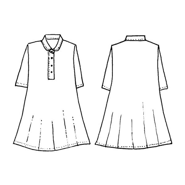 コットンリップルロングブラウス / 大きいサイズ L 3L
