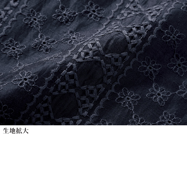 刺しゅうワンピース / 大きいサイズ M LL 4L