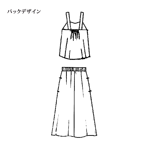 ヘリンボーン柄トップス＆スカートセットアップ