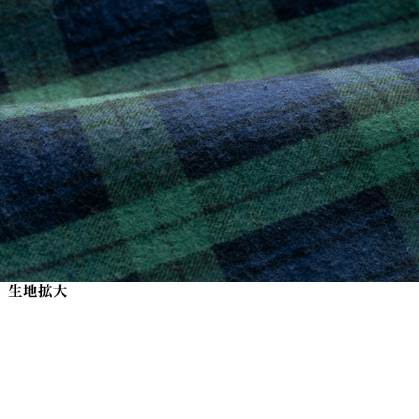 チェックロングシャツジャケット