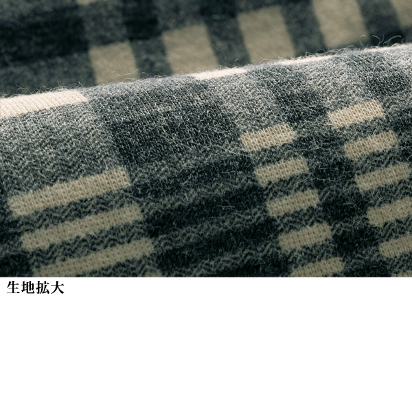 格子柄切替えプルオーバー