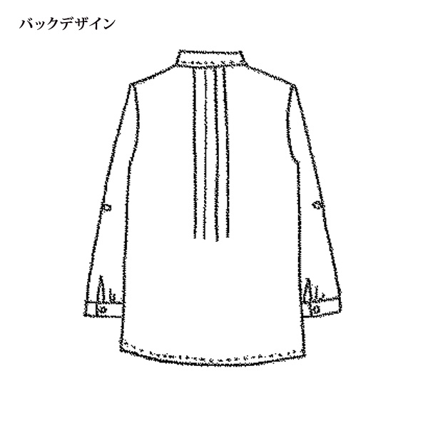 デニムピンタックシャツ