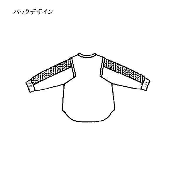 刺しゅうレース袖オーバーブラウス