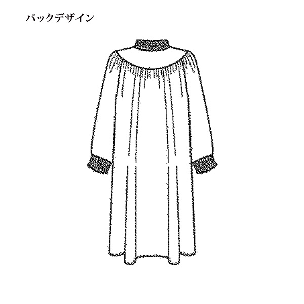 小紋柄プリントチュニックワンピース | 京都通販ミセスの 小紋柄プリントチュニックワンピース | 京都通販ミセスの