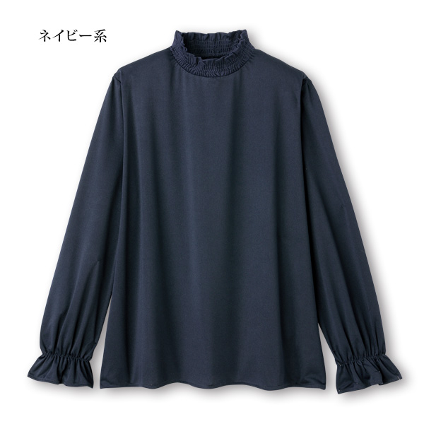 襟シャーリングブラウス | 京都通販ミセスのファッション館・本店