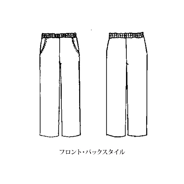 ポンチ素材セミワイドパンツ / 大きいサイズ M L LL 3L