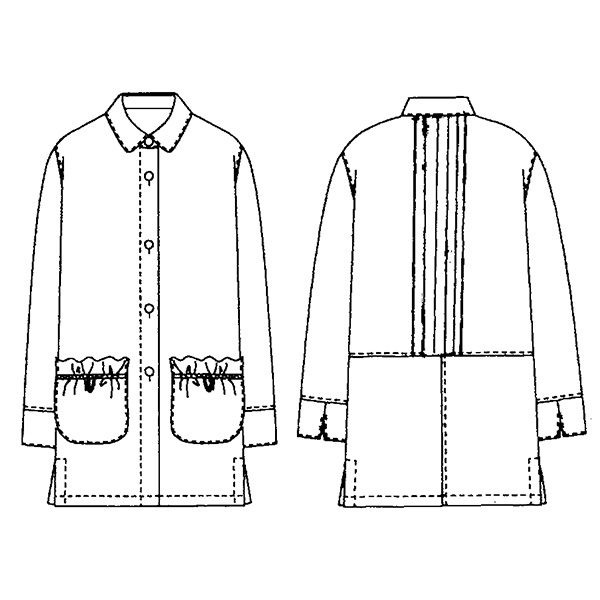 ワッシャー加工 ステンカラージャケットコート / 大きいサイズ 3L 4L