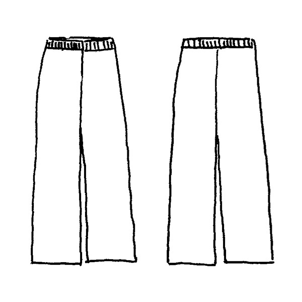 総柄プリントワイドパンツ