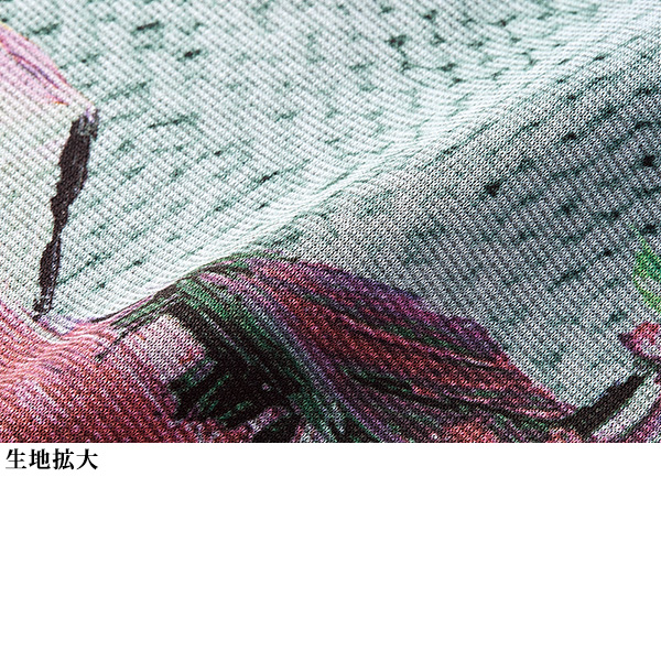 編み地柄プリント チュニックプルオーバー / 大きいサイズ M L LL 3L
