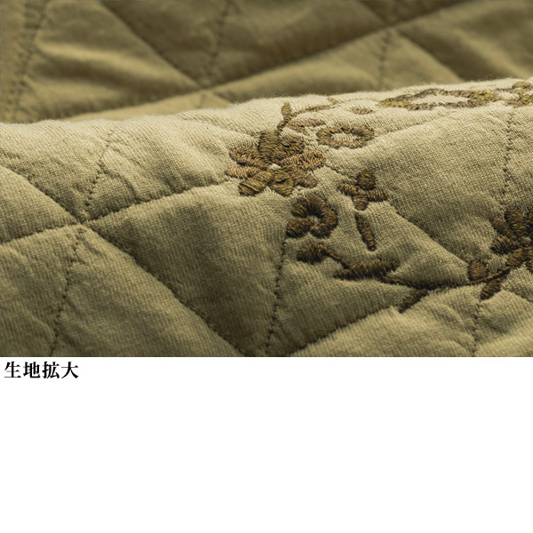 刺しゅう付キルトジャカードジャケット