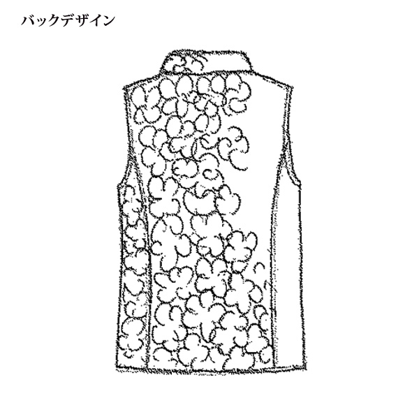 キルト薄中わた入りベスト