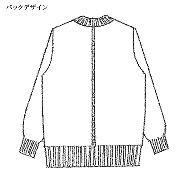 変化編みジャカードセーター