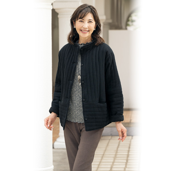 ワッシャータフタ縦キルトジャケット | OUTER,ジャケット | LOWY