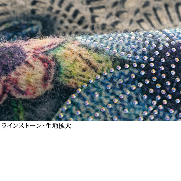花柄ニットワンピース