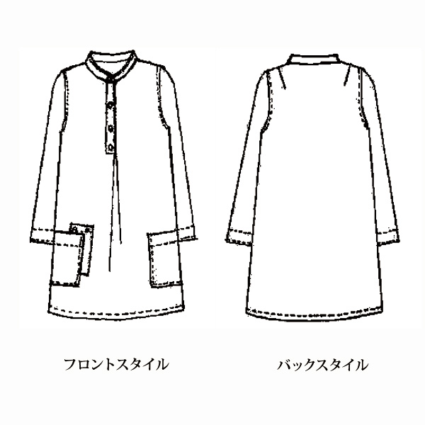 配色デザインチュニック