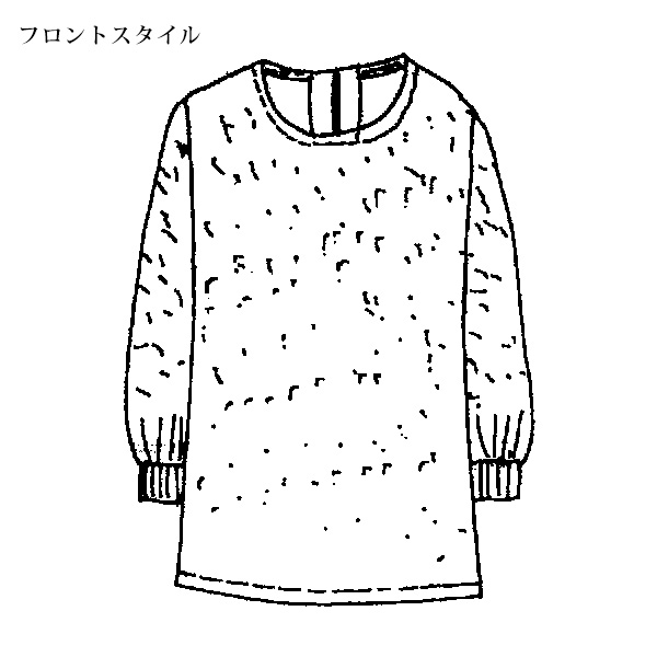 カットジャカードブラウス / 大きいサイズ M LL 4L