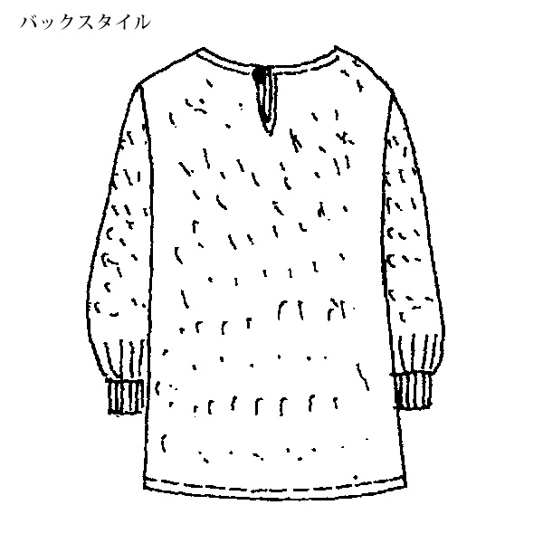 カットジャカードブラウス / 大きいサイズ M LL 4L