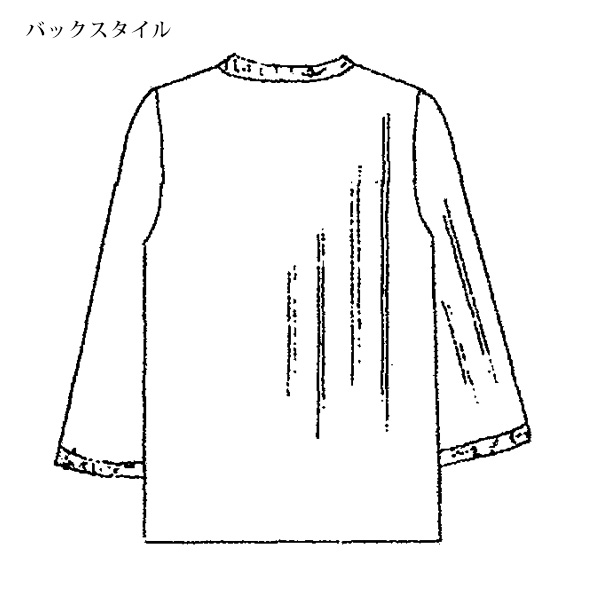 かすり糸使いカーディガン