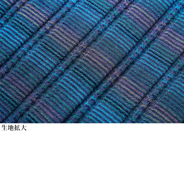かすり糸使いカーディガン