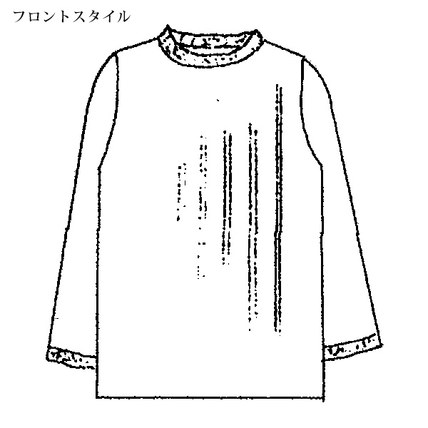 かすり糸使いプルオーバー