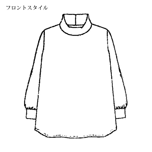 プリントハイネックプルオーバー / 大きいサイズ M LL 4L