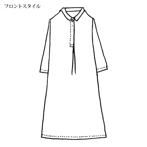 総柄ワンピース / 大きいサイズ M 3L