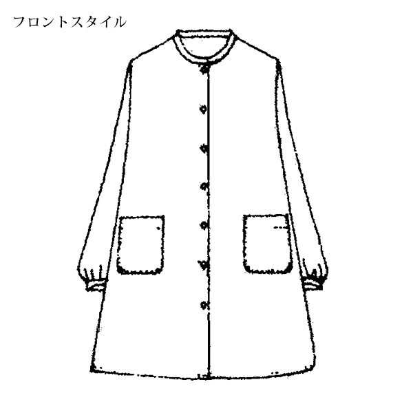 ウール混先染めブラウスジャケット / 大きいサイズ M LL 3L 4L