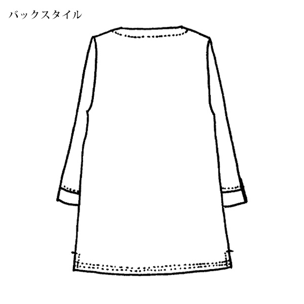 プリント配色チュニック / 大きいサイズ M 3L