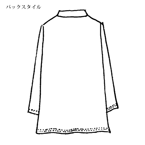 総柄襟付プルオーバー / 大きいサイズ M LL 3L