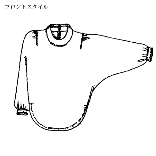 花柄プリントドルマンチュニック