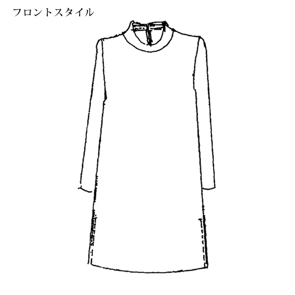 丹後ちりめんロールカラーワンピース