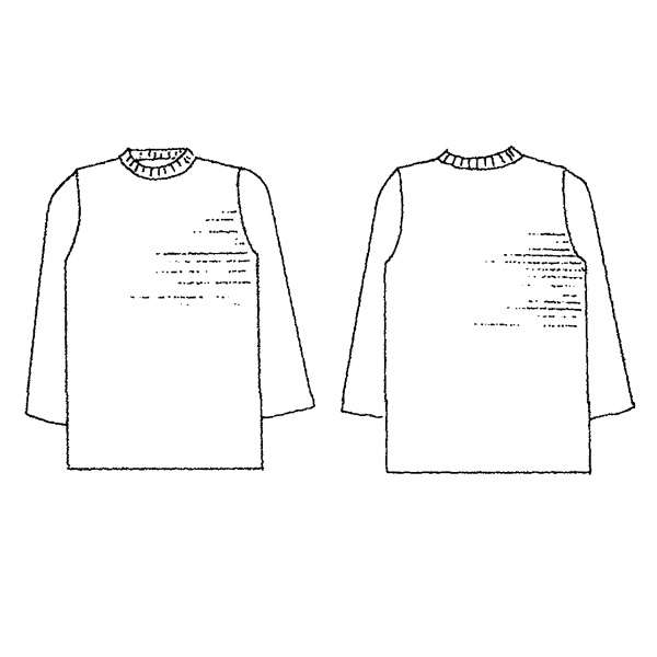 かすりセーター 大きいサイズ LL 4L