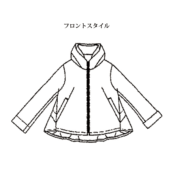 ストライプ使いブルゾンジャケット