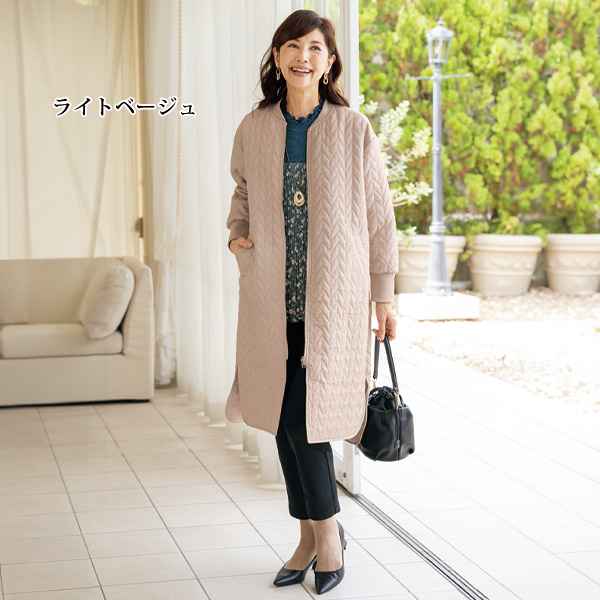 リバーシブルキルトコート