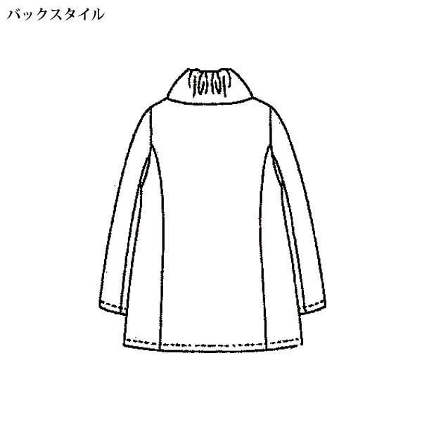 裏プリントデザインキルト 中わたコート