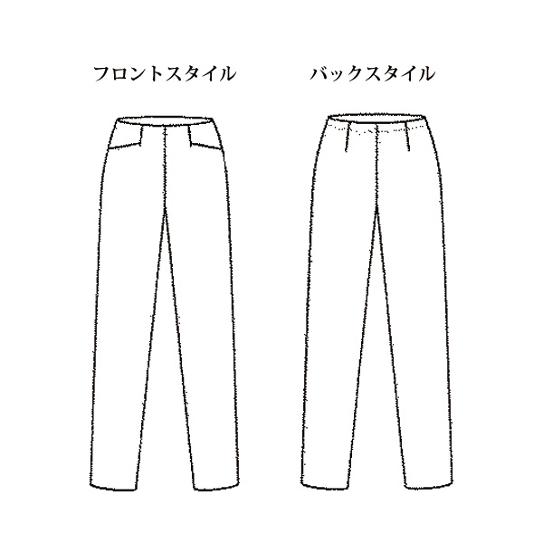 デニム調プリント裏起毛パンツ 股下70cm 大きいサイズ M L LL 3L