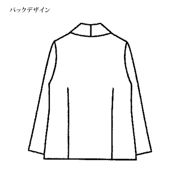 千鳥格子ショール襟 ロングジャケット