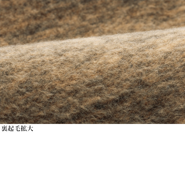 裏起毛リブ使い チュニックプルオーバー