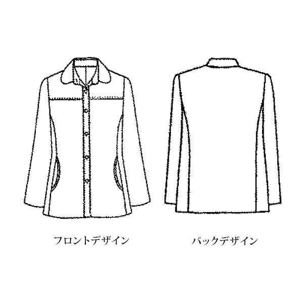 裏格子柄使い ウール混ツイードジャケット | 京都通販ミセスの