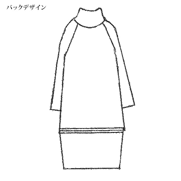 ゆったりニットワンピース