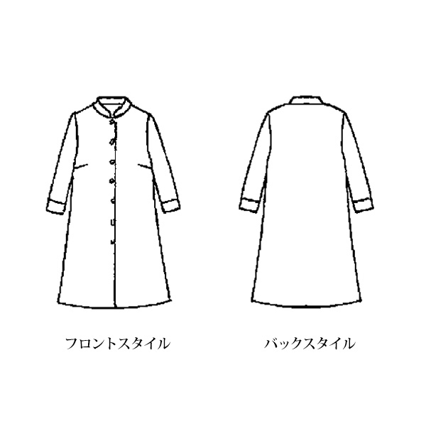 ニットちりめん ジャケットワンピース
