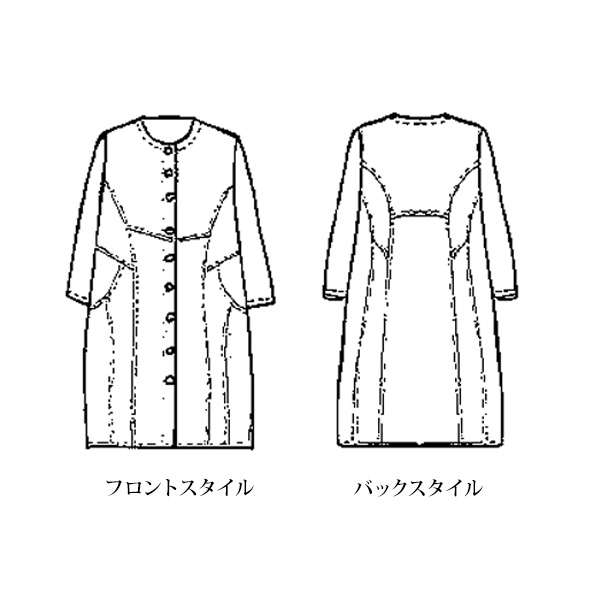 切替えジャケットワンピース