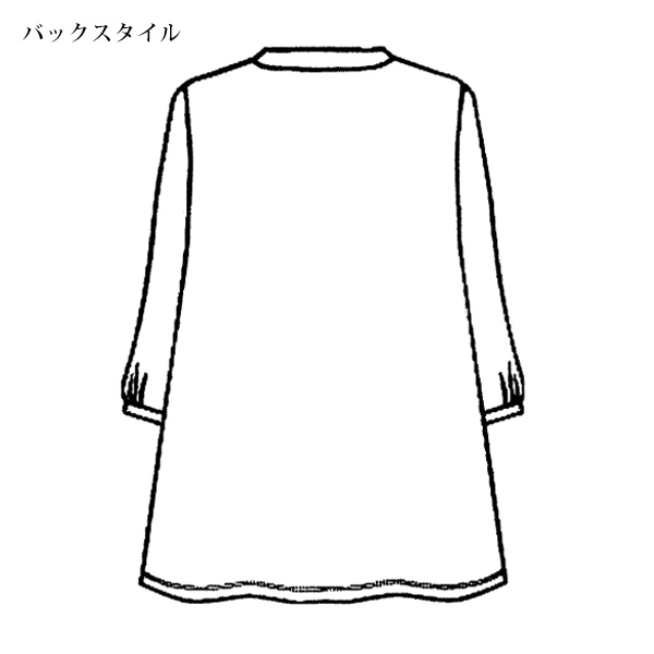 総柄ピンタックプルオーバー 大きいサイズ M LL 4L