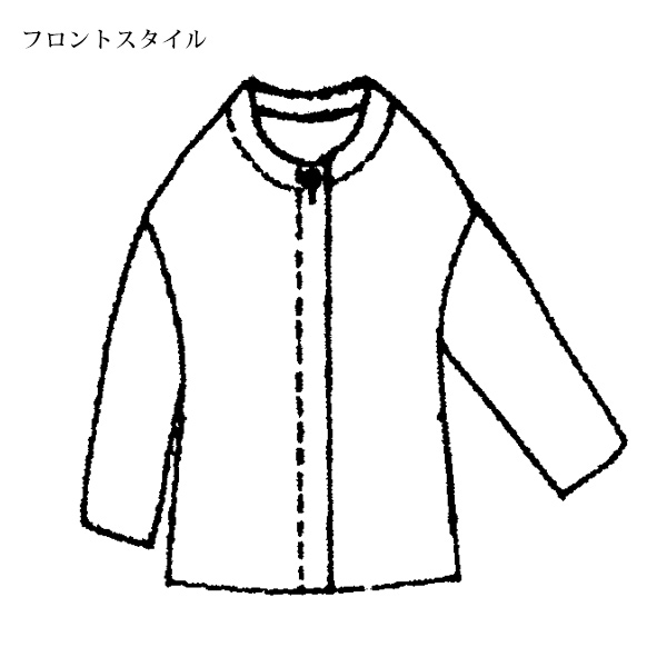 ウール混フラノジャケット 大きいサイズ M LL 4L