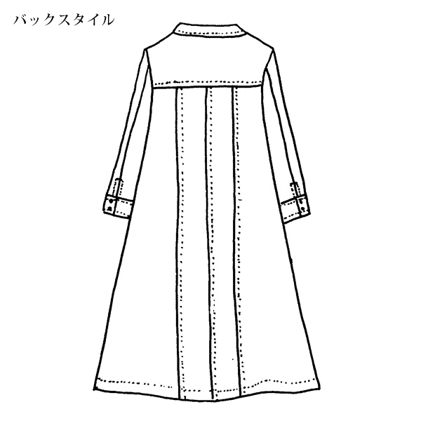 ウール混チュニックワンピース 大きいサイズ M LL 4L | 京都通販