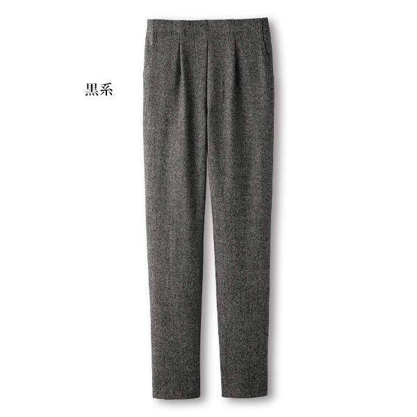 ウール混ツイードパンツ 大きいサイズ M L LL 3L 4L