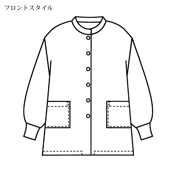 三河木綿 中わたリブ付 コート 大きいサイズ M LL 4L