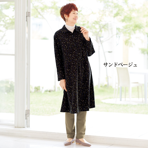ヒートエナジー 裏起毛チュニックパンツ 大きいサイズ M L LL 3L 4L