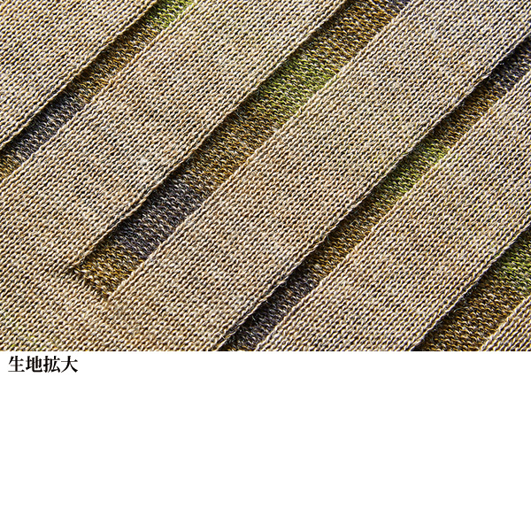 かすり糸使用 ニットチュニック